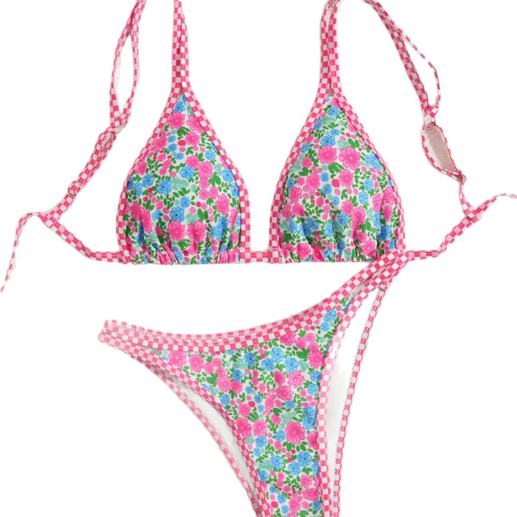 Ditsy Floral Triangle Bikini Set