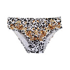 Men's Leopard and Gold Baroque Swim Briefs
