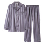 Couples Satin Sleepwear Set - Long Sleeve Spring/Fall