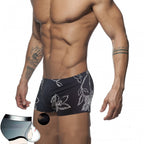 Men's Floral Print Boxer Swim Shorts