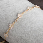Cat's Eye Stone Flower Bracelet for Women