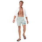 Men's Fish Print Swim Trunks