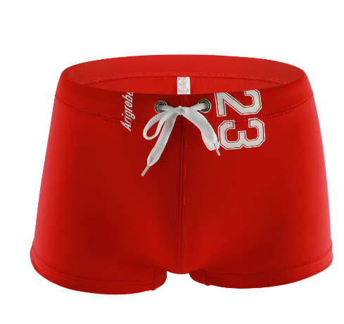 Men's Square-Leg Swim Boxer Trunks
