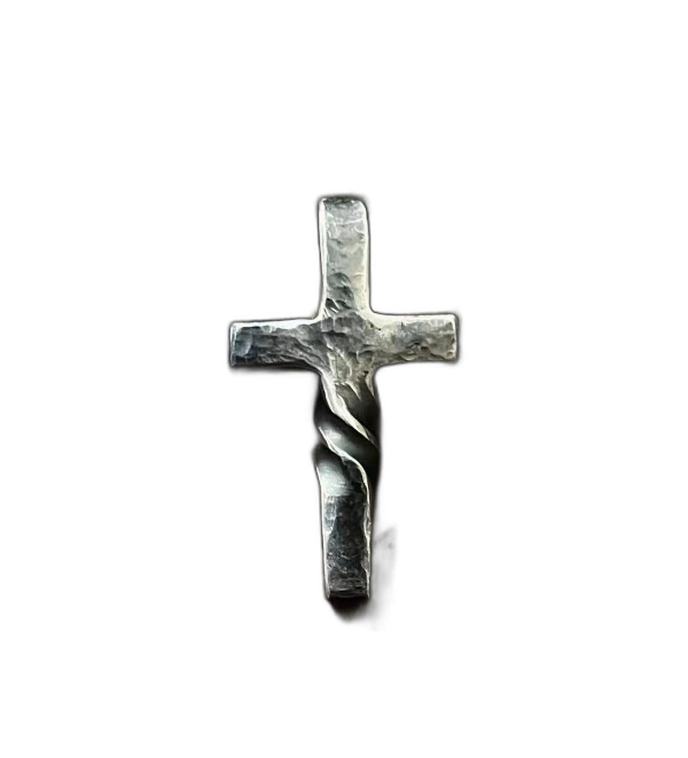 Hammered Christian Cross Pendant Necklace | Christian Jewelry