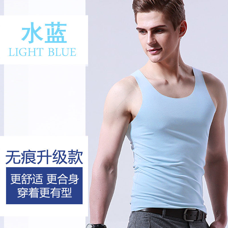Men's Ice Silk V-Neck Tank Top
