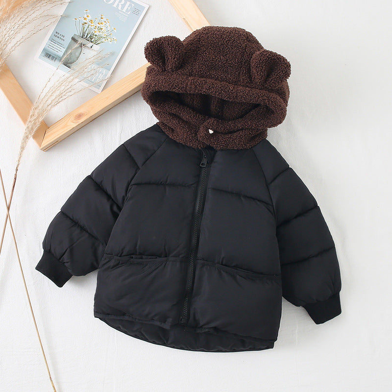 Cute Teddy Hat Cotton Jacket for Kids (Winter 2023)