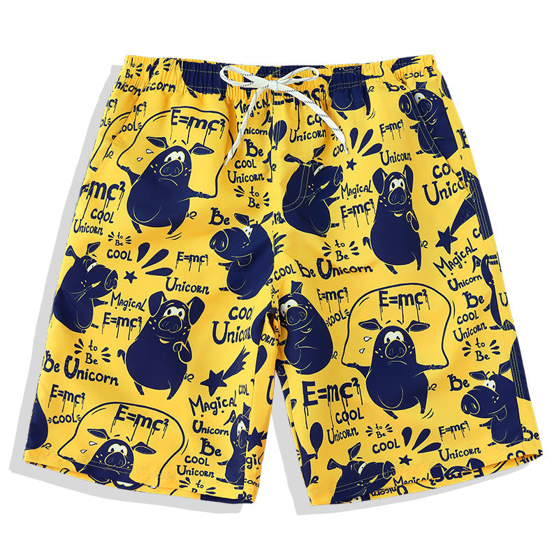 Quick-drying Loose Tide Brand Swim Trunks