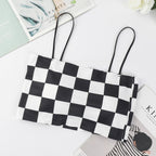 Checkerboard Seamless Crop Camisole