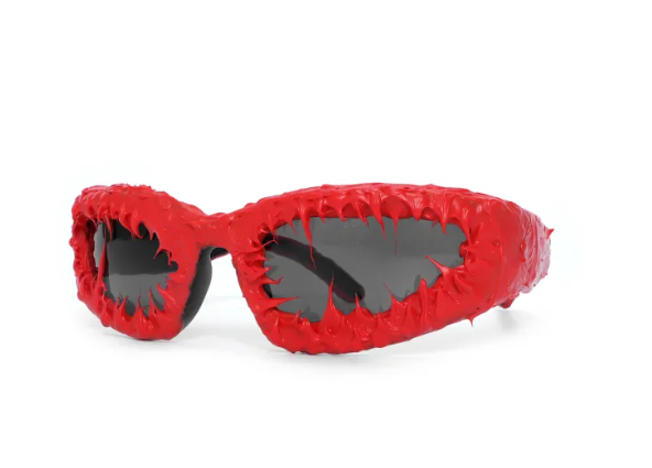 Spiked Punk Wraparound Novelty Sunglasses