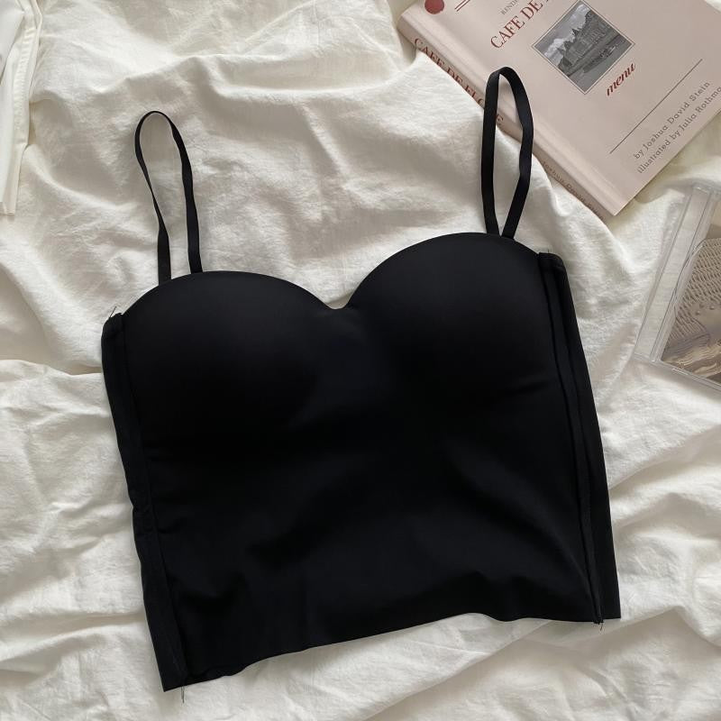 Ice Silk Padded Camisole Bra Top