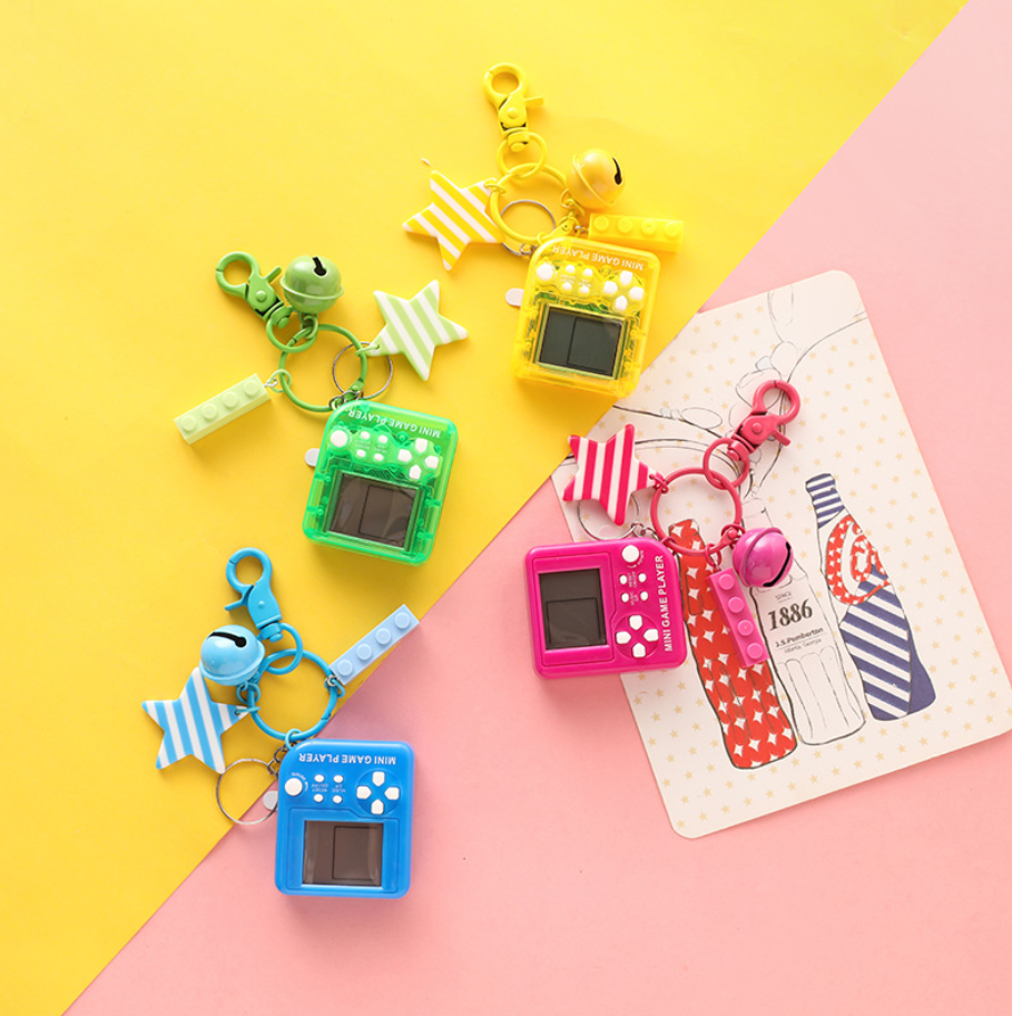 Keychain Game Console for Bags and Car Keys | Accessory