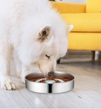 Stainless Steel Slow Feeder Dog Bowl Anti-Gulp Maze Feeding Dish for Dogs and Cats, Non-Slip Bloat-Stop Puzzle Food Bowl, Dishwasher Safe