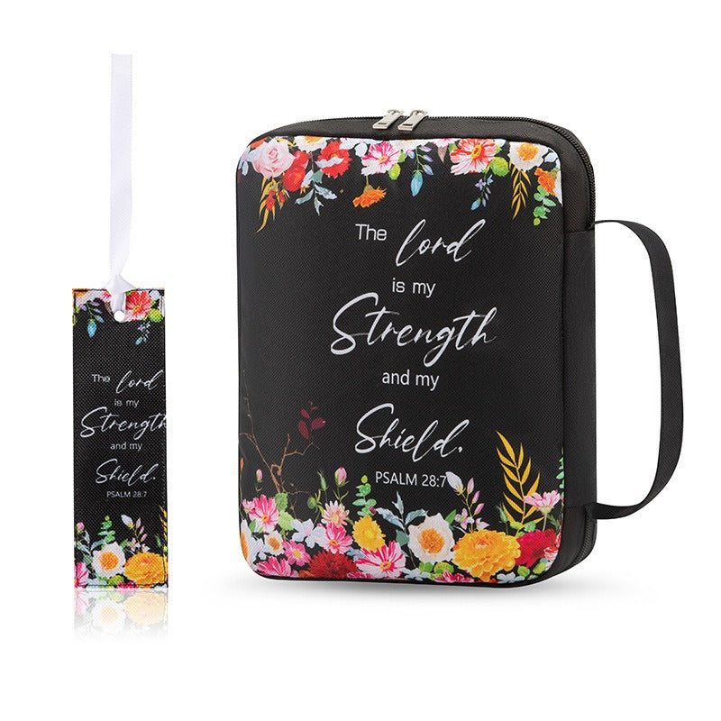 Printed Zippered Bible Cover Carrying Case