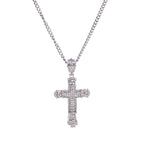 Hip Hop Iced Cross Pendant Necklace for Men