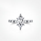 Marquise-Cut Zircon Women's Ring