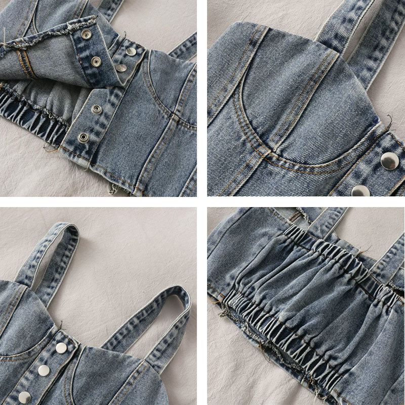 Slimming Denim Camisole Women's Summer Sleeveless Top