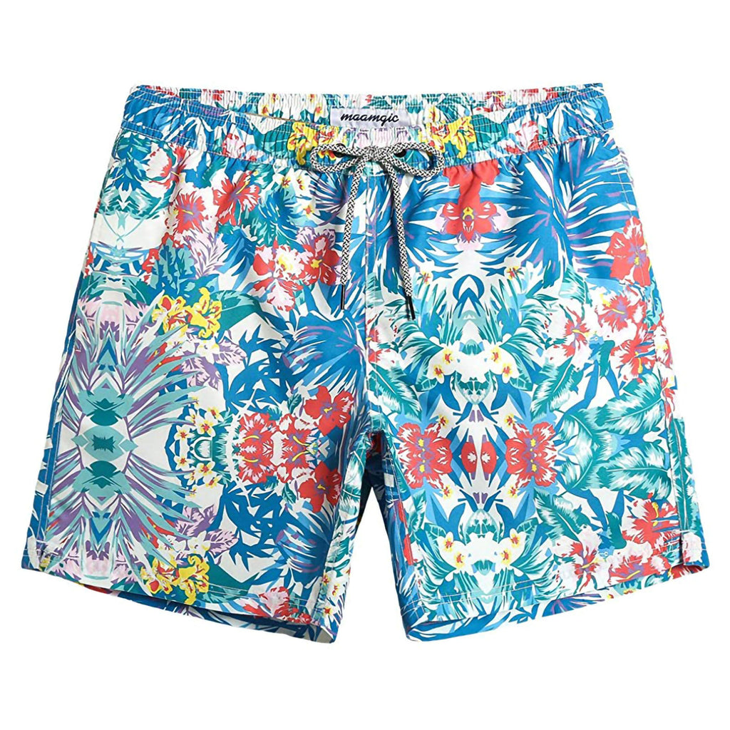 Men's Shark Print Swim Trunks