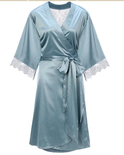 Lace Sexy Robe for Women - Summer Mid-Length Sleepwear
