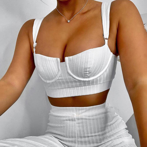 2019 Women's Casual Set with Tank Top and Wide Leg Pants