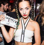 Cropped Tube Top with Harness Straps
