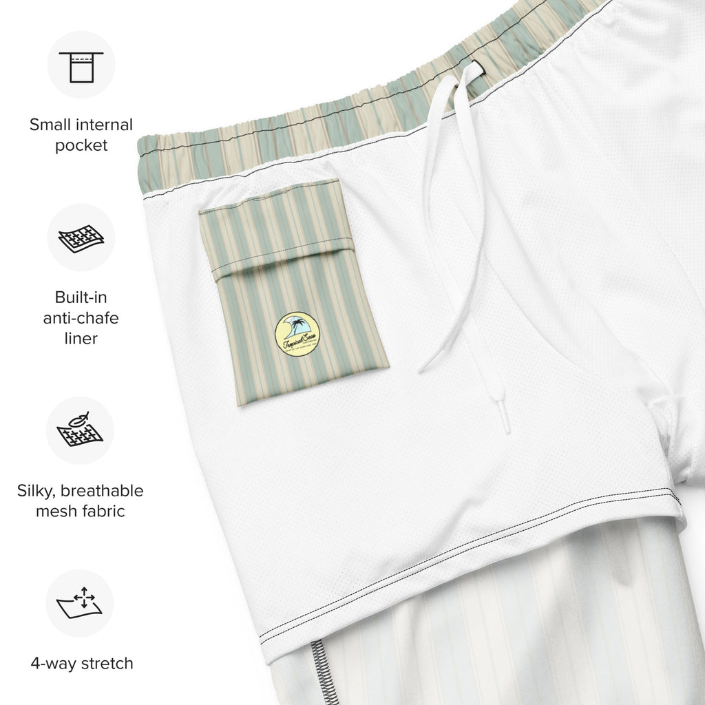 Men's Vintage Stripe Swim Trunks