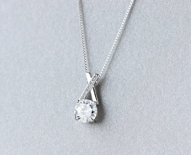 Silver Cross Necklace - Short Choker Style | Jewelry