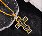 Orthodox Crucifix Cross Pendant Necklace - Christian Jewelry