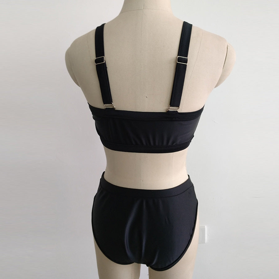 Women's Off-Shoulder Bandeau High-Waist Bikini Set