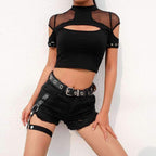 High-Waisted Denim Shorts for Women