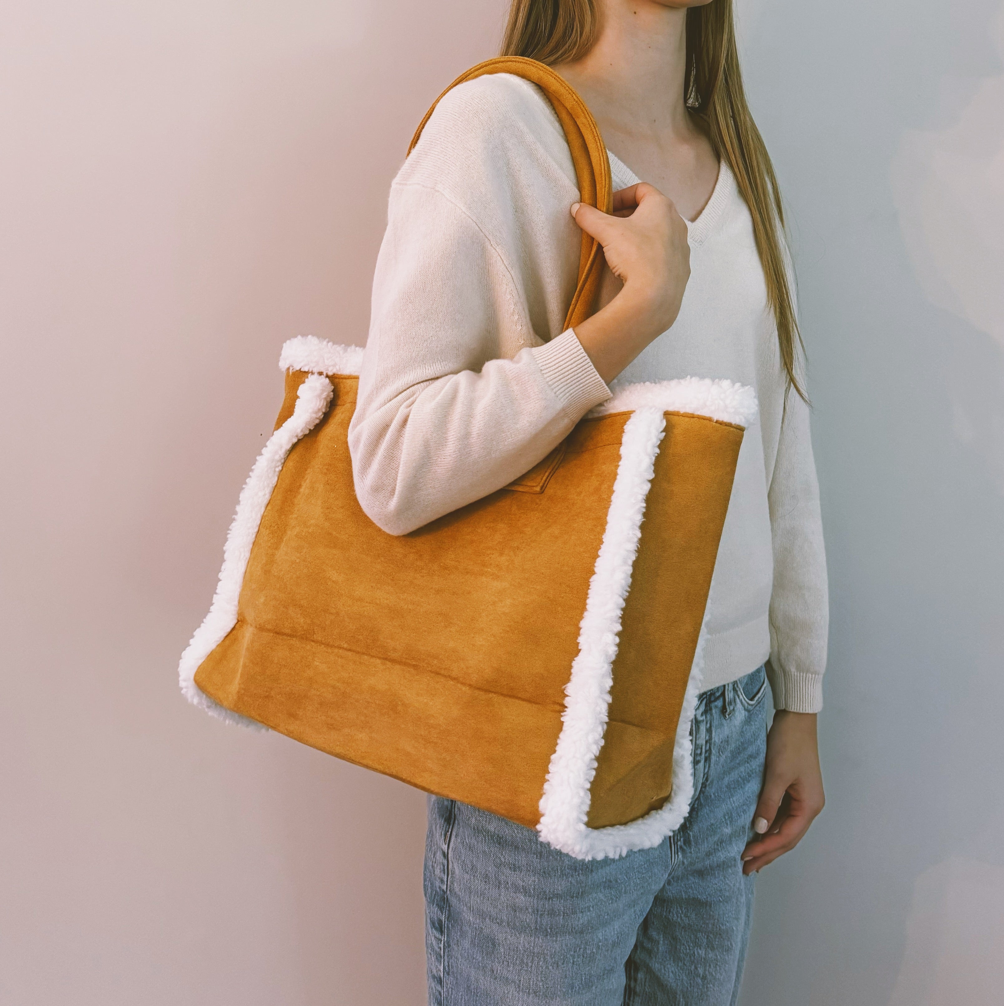 Teddy Cozy The Tote Shoulder Bag | Organic Cotton
