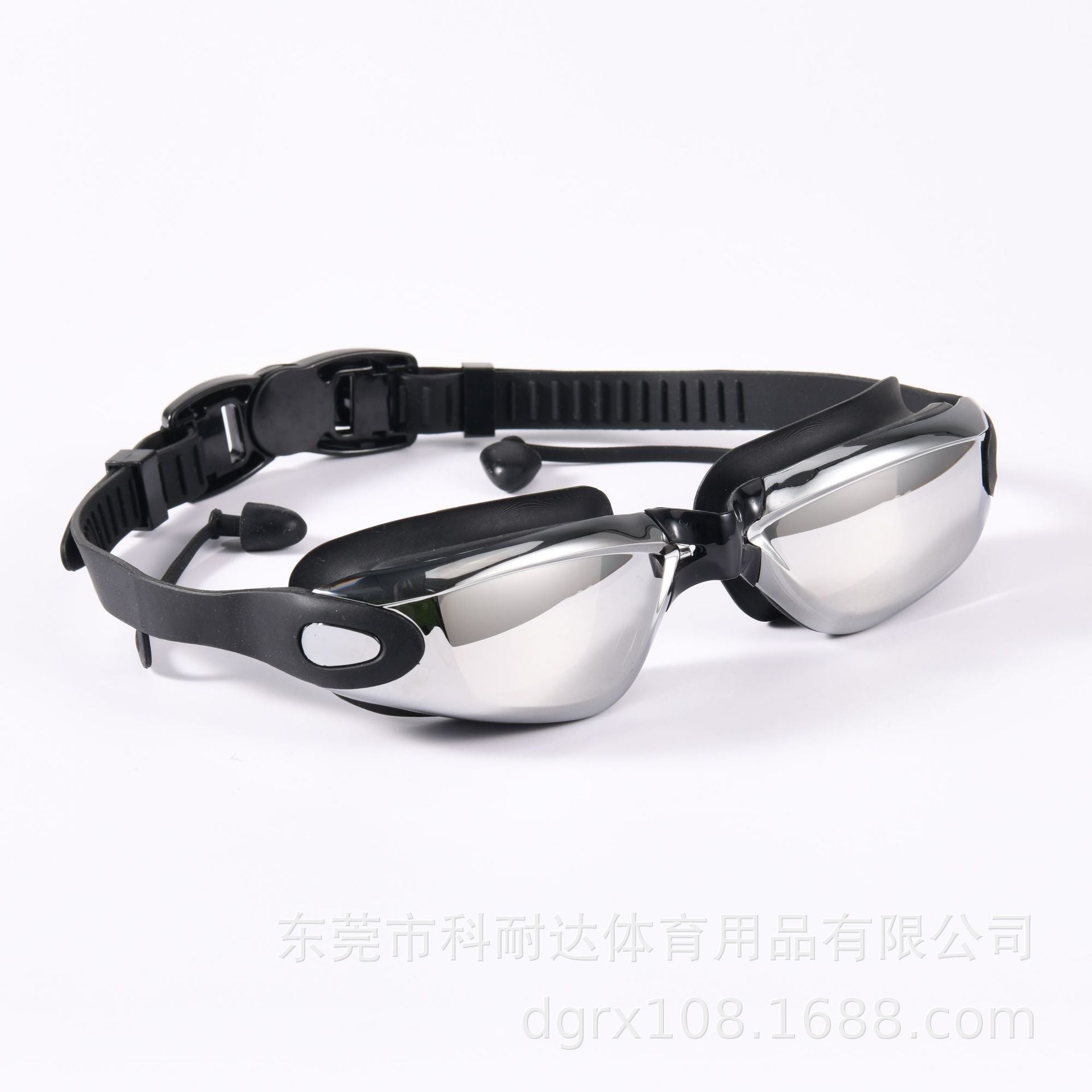 Anti-Fog Swim Goggles with Earplugs (Myopia Options)