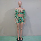 2019 Women's Casual Top and Shorts Beach Set
