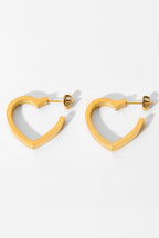 Heart Shape Hoop Earrings