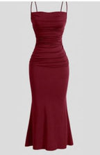 Spaghetti Strap Fishtail Dress