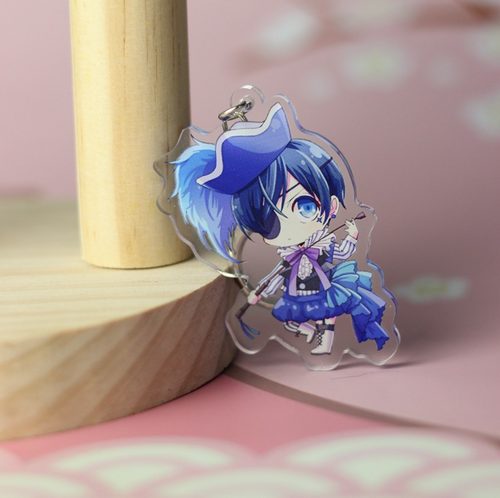 Acrylic Keychain - Double-Sided, Black Butler Accessory | Accessory