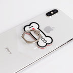Creative Cartoon Husky Dog Bone Phone Case with Ring Stand | Protective Cover