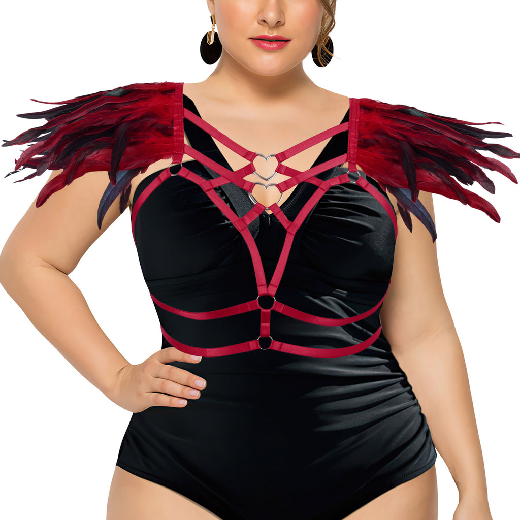 Feather Wing Strappy Cage Body Harness