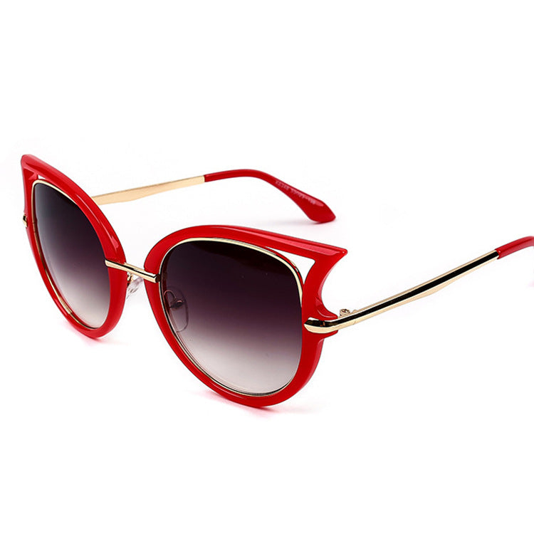 Red Cat-Eye Sunglasses