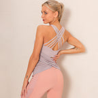 Women's Long Yoga Tank Top with Mesh Bra (Fitness Top)