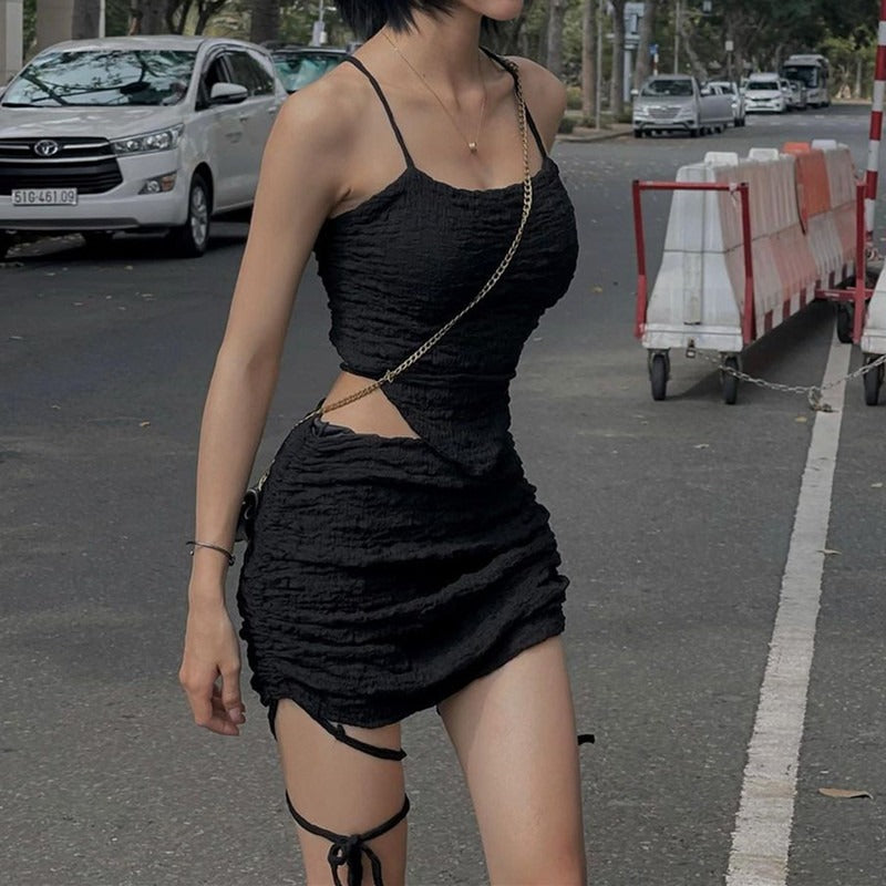 Halter Camisole and Hip Skirt Set