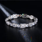 Multi-Shape Zircon Tennis Bracelet