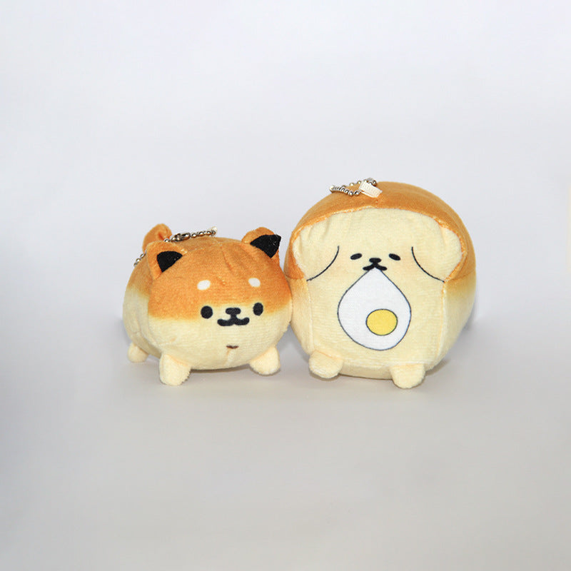 Plush Bread Dog Keychain Pendant for Students and Couples | Accessory