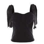Vintage Crop Top with Straps for Women