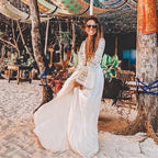 Beach Cover-Up with Lace Trim for Summer Vacations
