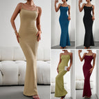 2023 Autumn Women's Slim Fit Spaghetti Strap Dress