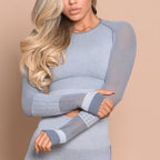 Mesh Crop Top T-Shirt for Yoga and Fitness Wear