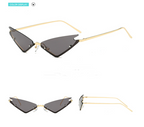 Rimless Triangle Cat-Eye Sunglasses