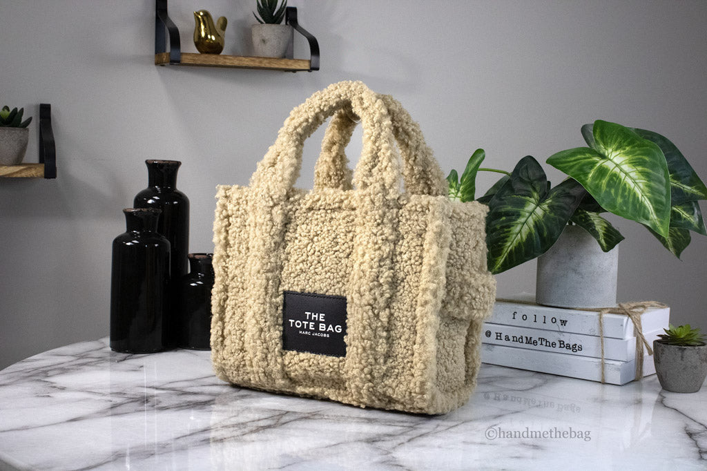 Marc Jacobs The Small Teddy Beige Fabric Tote | Organic Cotton