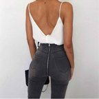Loose Lace-Trimmed Satin Camisole for Women
