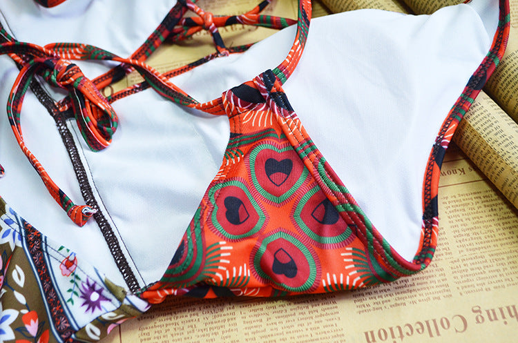 Women's Printed Plunge One-Piece Swimsuit